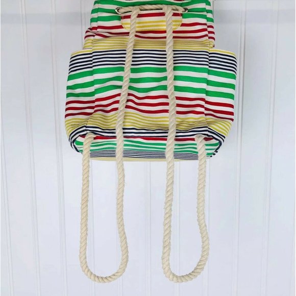 Vintage 90's Tommy Hilfiger Striped Bag - Picture 6 of 12